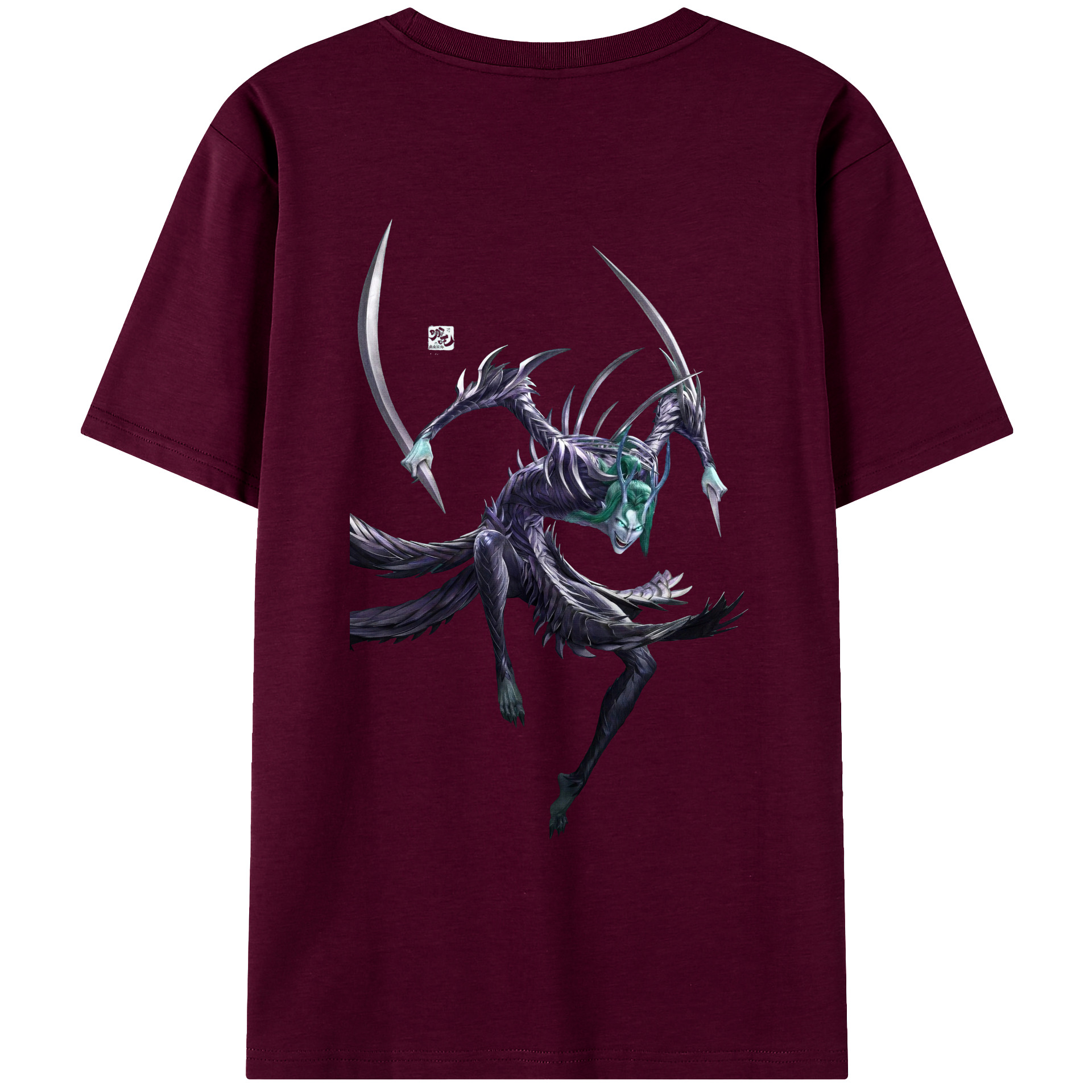 （画像用） Ne Zha 2 ナタ 魔童の大暴れ レディース半袖Tシャツ(バックプリント)